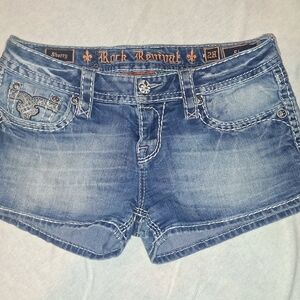 Rock Revival Indigo Denim Shorts